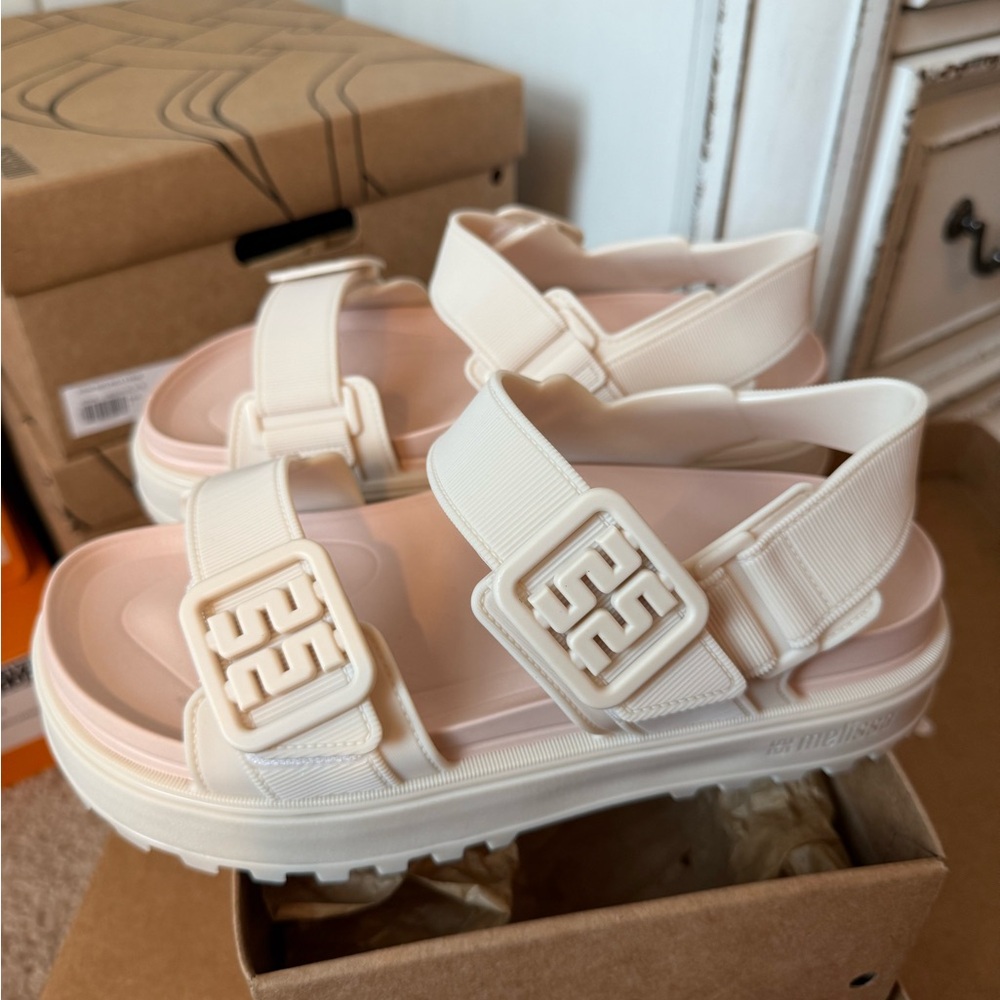 Melissa Cream Sandals